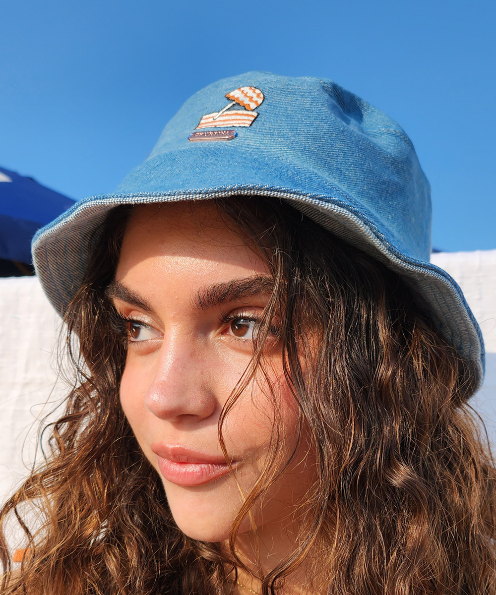 Churpina Swimwear - Repurposed Denim Bucket Hat