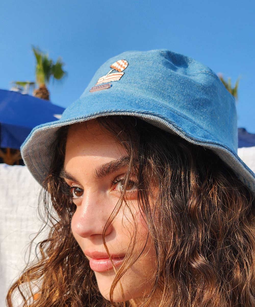 Churpina Swimwear - Repurposed Denim Bucket Hat